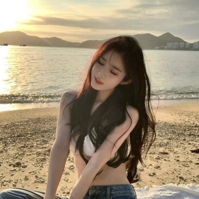 落在她身边